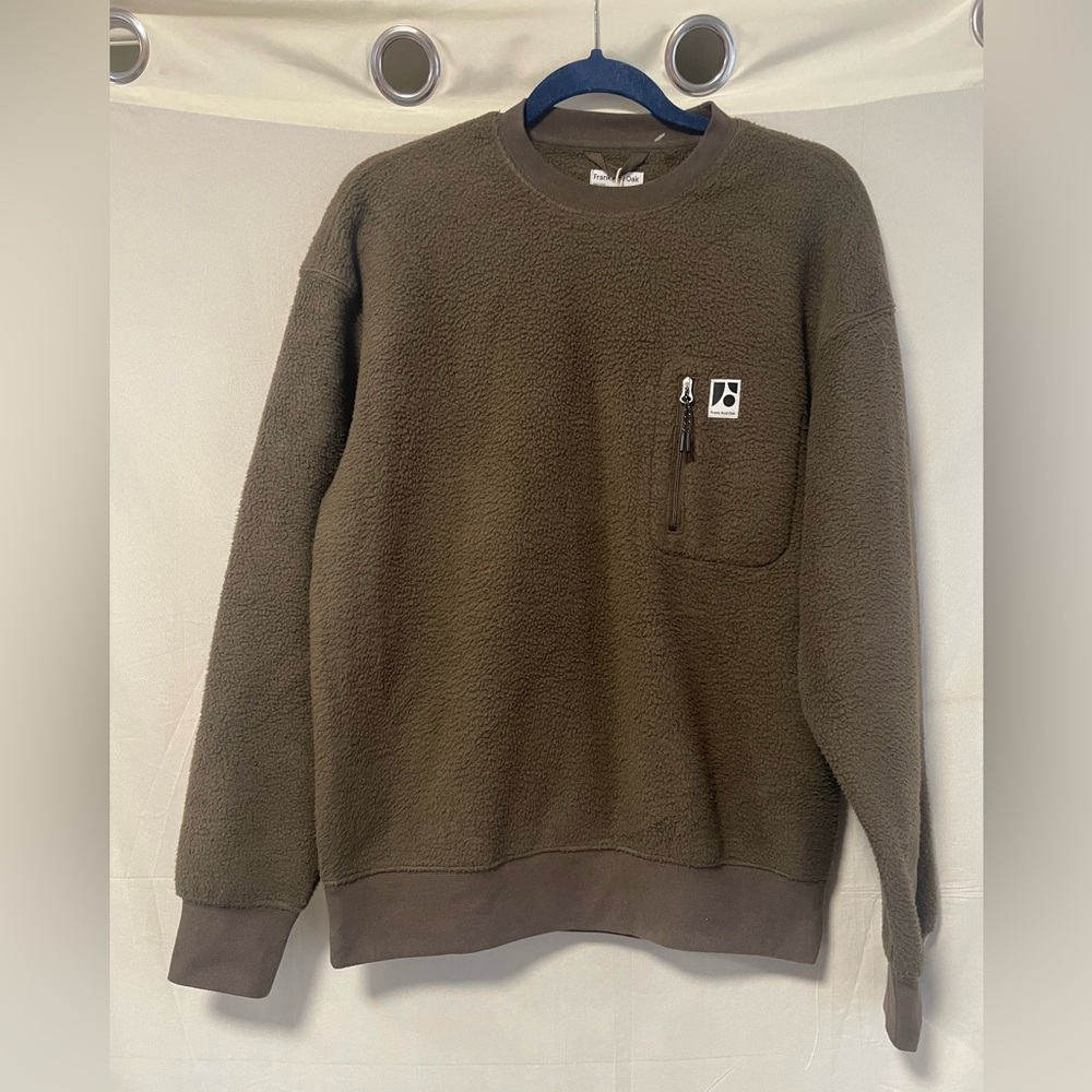 NWT Frank & Oak Polar Fleece Crewneck Size Small - Picture 3 of 6